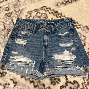 High waisted Denim shorts